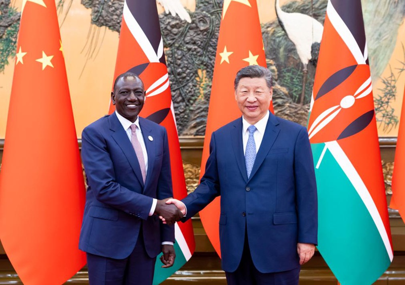 Rais Xi Jinping wa China akutana na Rais William Ruto wa Kenya