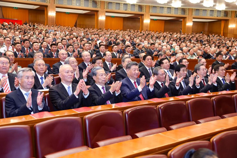 Tamasha likifanyika Beijing kusherehekea maadhimisho ya miaka 75 tangu kuanzishwa kwa Jamhuri ya Watu wa China (PRC), Septemba 29, 2024. (Xinhua/Ju Peng)